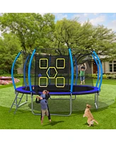 Simplie Fun 14FT Trampoline with Enclosure - Recreational Trampolines with Ladder