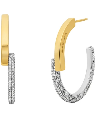 Michael Kors 14K Gold-Plated Sterling Silver Hoop Earrings