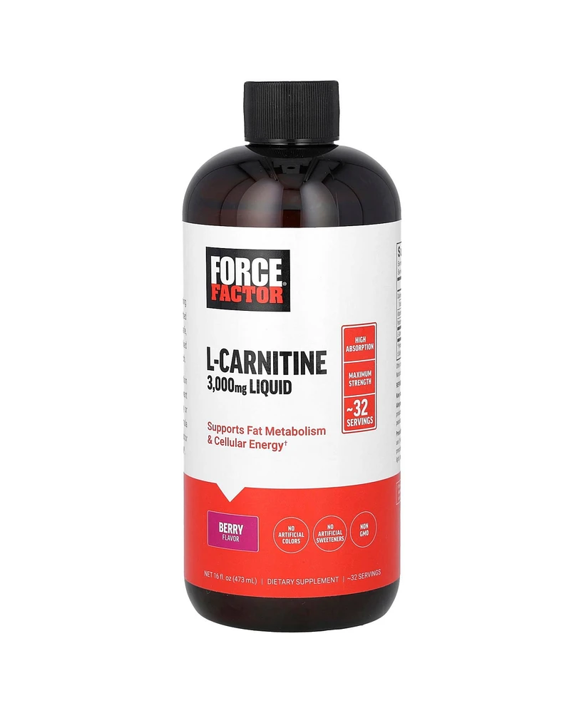 Force Factor L-Carnitine Liquid Berry 3 000 mg