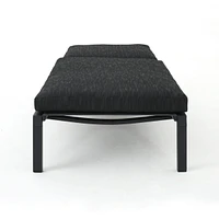 Navan Chaise Lounge - Dark Grey