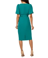 Adrianna Papell Women's Belted Sheath Dress