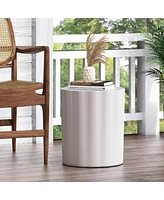 Versatile Concrete End Table: Indoor/Outdoor, Lightweight, No Assembly