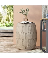 Versatile Concrete Side Table: Durable, Lightweight, Indoor/Outdoor