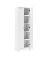 Storage Cabinet with Two Doors for Bathroom, Office, Adjustable Shelf, Mdf