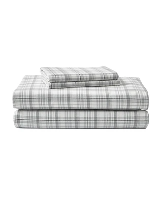 Eddie Bauer Printed Cotton Flannel 3-Pc. Sheet Set, Twin