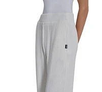 Dkny Women's Brushed Rib-Knit Straight-Leg Pants