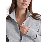 Dkny Women's Brooklyn Scuba Quarter-Zip Sweatshirt