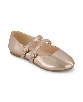 Jessica Simpson Little and Big Girls Amy Doubele Strap Ballet Flat