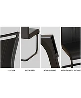 An expandable dining table set for 2-6 people, equipped with a C-shaped tubular cushioned armless dining chair and an elegant and spacious dining tabl