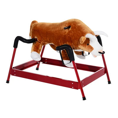 Streamdale Furniture Kids Spring Rocking Horse Rodeo Bull Style with Realistic Sounds for Children over 3 Years Old