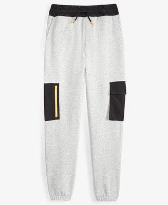 Epic Threads Little & Big Boys Mixed-Media Jogger Pants, Exclusively at Macy's