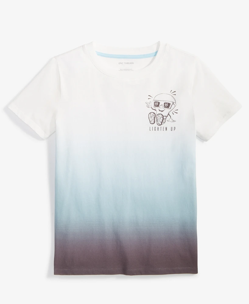 Epic Threads Little & Big Boys Lighten Up Graphic Ombre Cotton Short-Sleeve T-Shirt, Exclusively at Macy's