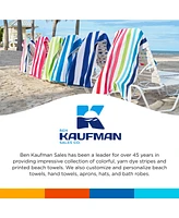 Ben Kaufman Cabana Stripe Beach & Pool Towel - Oversized & Absorbent Beach Towels