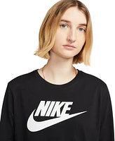 Nike Women's Sportswear Essentials Long-Sleeve Logo T-Shirt