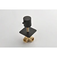 3/4" Cast Metal Volume Control Valve -2Piece Extra High Flow Master Shower Volume Control Adjustable brass handle valve body