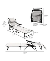 Streamdale Furniture Tanning Chaise Lounge Chair, 4