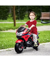 Simplie Fun 12V Kids Electric Motorcycle with Training Wheels, Battery Power Motorbike for Kids Ages 3-8 Years Old, High