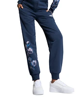 Puma Women's Essential Floral Vibes Rib-Hem Sweatpants