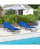 Streamdale Furniture Foldable Mesh Chaise Lounge Chair: Comfort and Convenience for Outdoor Relaxation