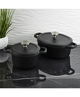 BergHOFF Leo Graphite 4pc Cast Iron Stockpot Set