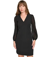 Tommy Hilfiger Women's Rhinestone-Sleeve Shift Dress