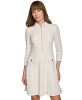 Tommy Hilfiger Women's Boucle Fit & Flare Dress