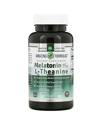 Amazing Nutrition Melatonin Plus L-Theanine 10 mg