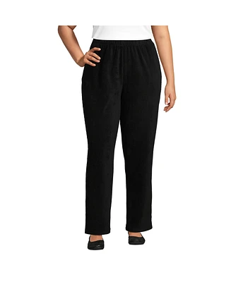 Lands' End Plus Sport Knit High Rise Corduroy Pants