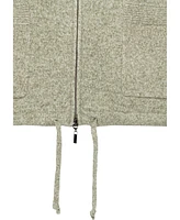 Olsen Women's Zip Front Melange Yarn Cardigan