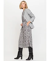 Olsen Women's Snake Print Midi Tunic Dress