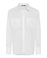 Olsen Women's 100% Cotton Solid Shirt