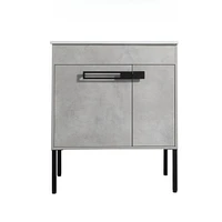 30 Inch Bathroom Vanity, Freestanding Bathroom Vanity or Floating is Optional Conversion, 3018-00330CG-1(Kd-Packing)-Excluding Sink
