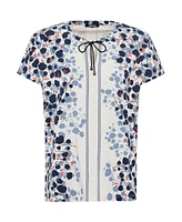 Olsen Short Sleeve Printed Tunic T-Shirt