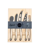 French Home Laguiole 5-Piece Artisan Cheese Knife Set with Handles