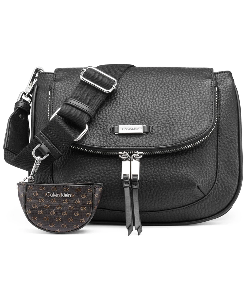 Calvin Klein Zulle Zip-Around Crossbody with Signature Hang Off