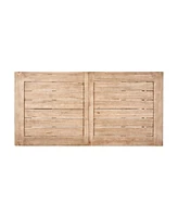 Bettina Acacia Wood Slatted Dining Set With Two Benches