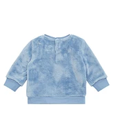 Guess Baby Boy Plush Velour Top and Pant, 2-Piece Set