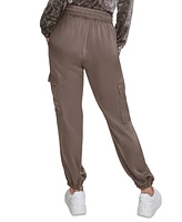 Andrew Marc Sport Women's Satin Cargo Jogger Pants