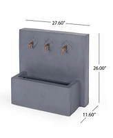 Cody Outdoor Fountain, Light Gray, No Assembly Required