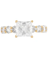 Grown With Love Certified Lab Grown Diamond Princess-Cut Engagement Ring (4-1/4 ct. t.w.) in 14k Gold