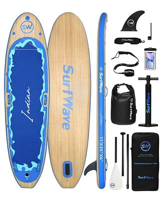 Simplie Fun Inflatable Stand Up Paddle Board 11'x34" x6" With Accessories