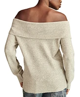 Lucky Brand Women's Off-The-Shoulder Long-Sleeve Sweater