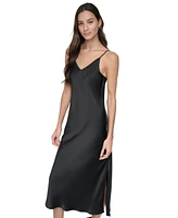 Dkny Jeans Women's Washer Satin Bias Slip Dress