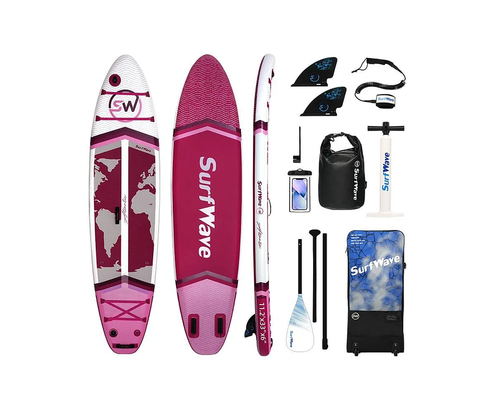 Simplie Fun Inflatable Stand Up Paddle Board 11'x34" x6" With Accessories