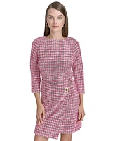 Halston Women's Tweed Shift Dress