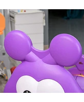 Caterpillar Climbing Tunnel for Kids Climb-n-Crawl Toy Indoor & Outdoor Toddler Play Structure for 3-6 Years Old, Purple