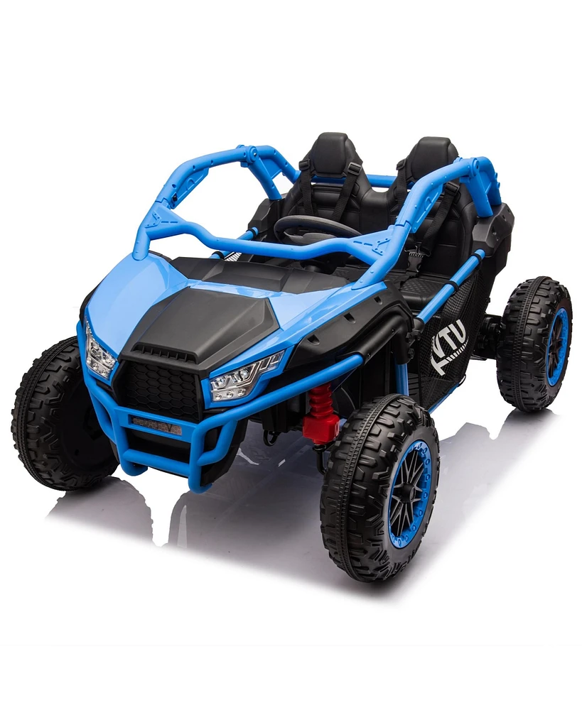 Streamdale Furniture 24V Two-seater Kids Ride On Utv w/Parents Control,20in seat width,400W Super high power