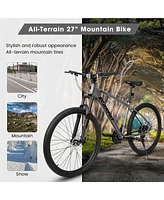 Streamdale Furniture A2757 27 Inch Mountain Bike 21 Speed, Suspension Fork, Aluminum Frame Disc Brake, Mountain biking for both men and women.