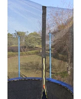 Simplie Fun 14 Ft Trampoline Inside Safety Net With Basketball Hoop