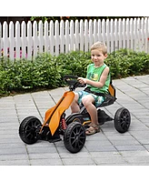 Streamdale Furniture 12V Electric Go Kart for Kids, Outdoor Ride-On Toy with Forward Backward Drive & Adjustable Speed